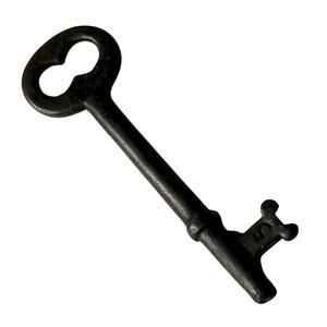 Solid Barrel Skeleton Key Number 5 Mark Vintage For Furniture Doors Jewelry Box